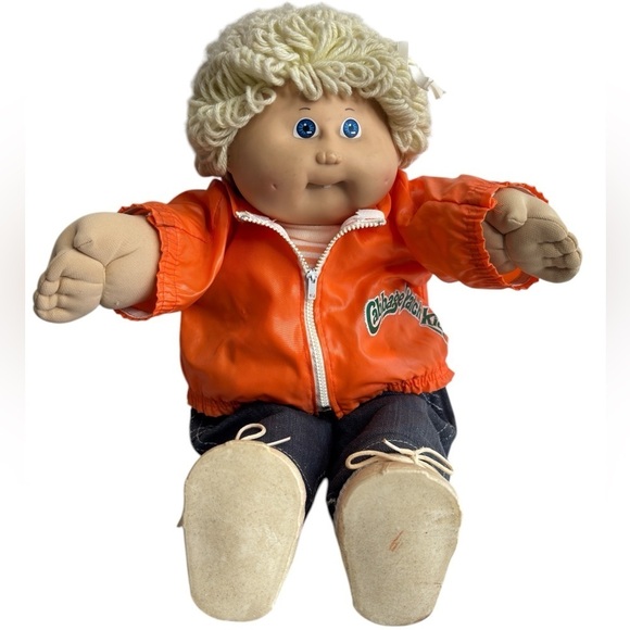 VTG Cabbage Patch Doll 1980's Blonde Hair Blue Eyes Xavier Roberts #25 Coleco Co - Picture 3 of 16
